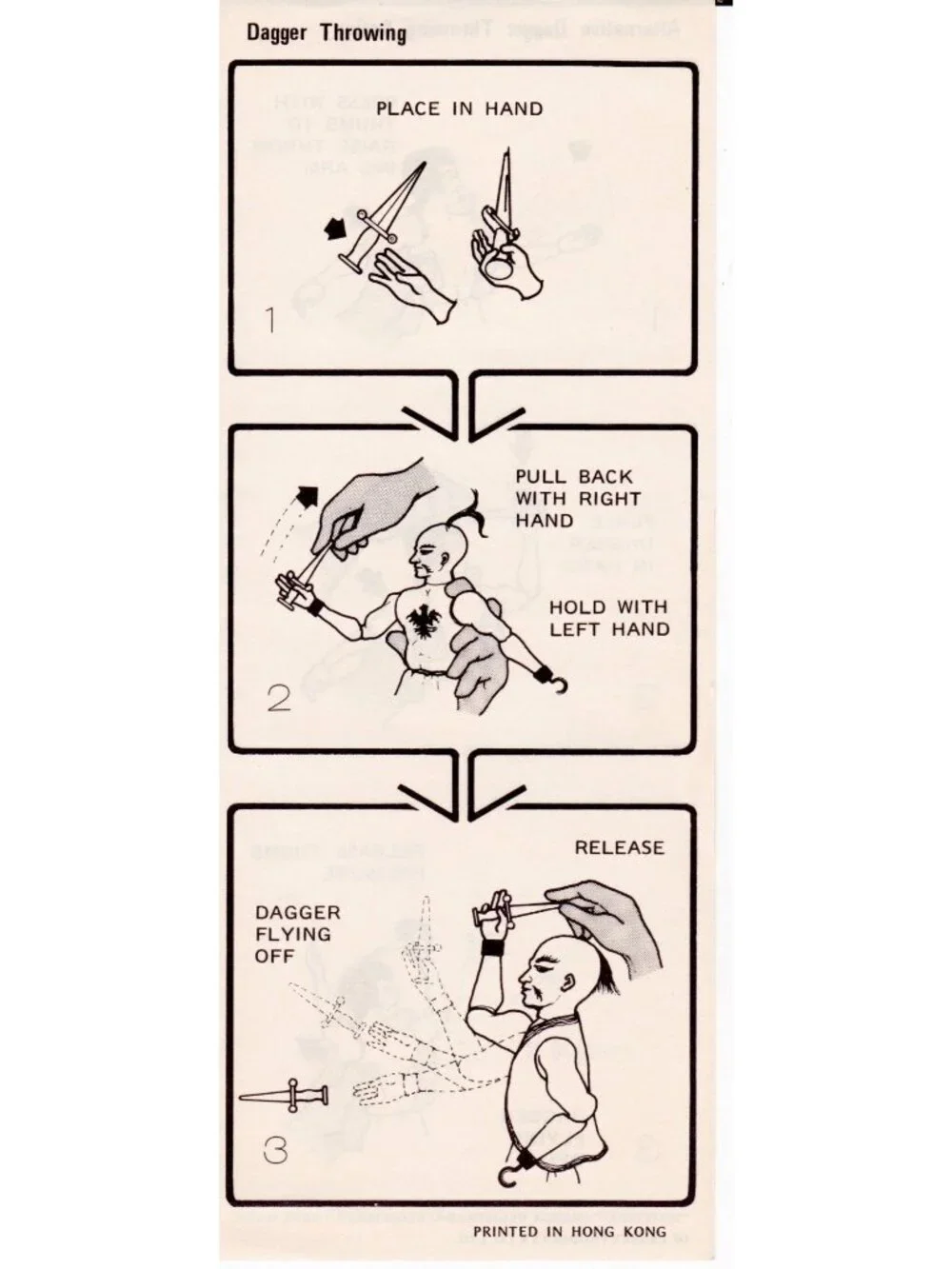 1974 Matchbox Fighting Furies Play-Action Instruction Leaflet Lesney